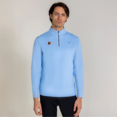  Baltimore Orioles Redvanly Fleet Quarter-Zip Pullover - Light Blue