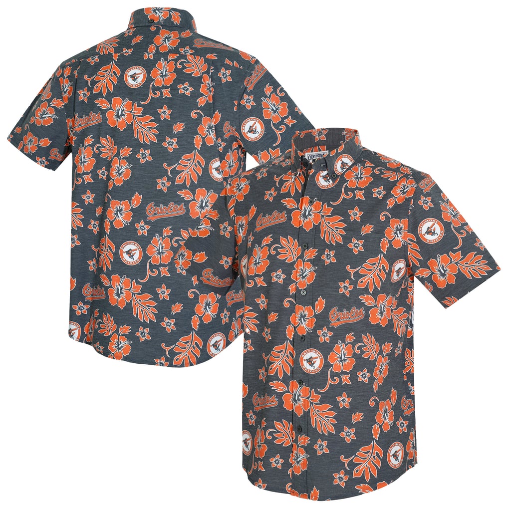  Baltimore Orioles Reyn Spooner Cooperstown Kekai Performance Button-Down Tri-Blend Top - Black
