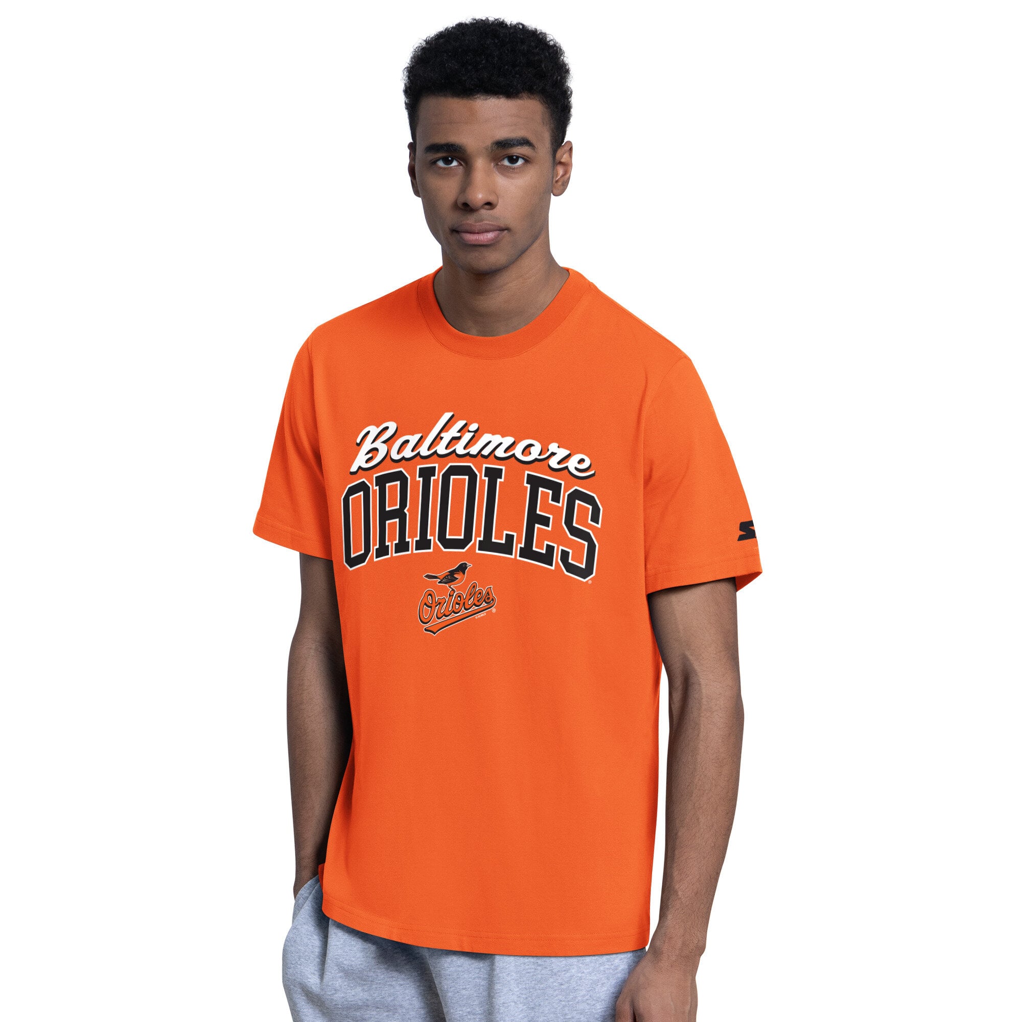 Ensemble sweat à capuche et t-shirt Starter Orange Baltimore Orioles pour homme