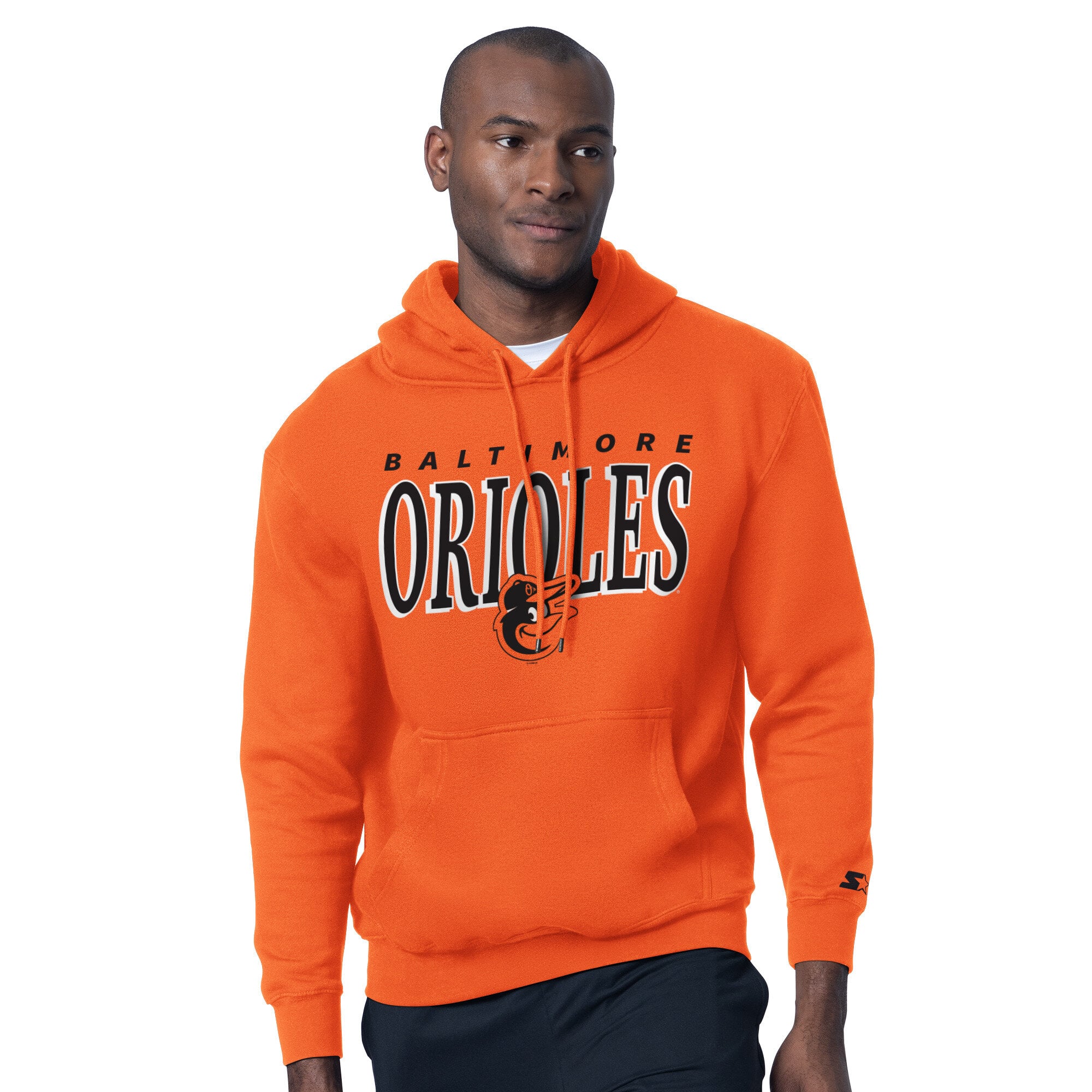 Ensemble sweat à capuche et t-shirt Starter Orange Baltimore Orioles pour homme
