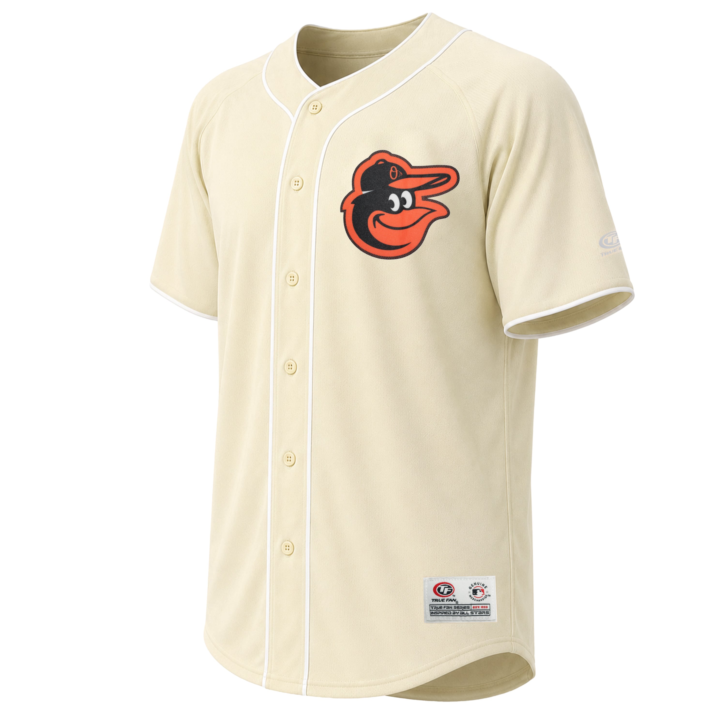 Maillot de mode des Orioles Baltimore couleur crème pour homme.
