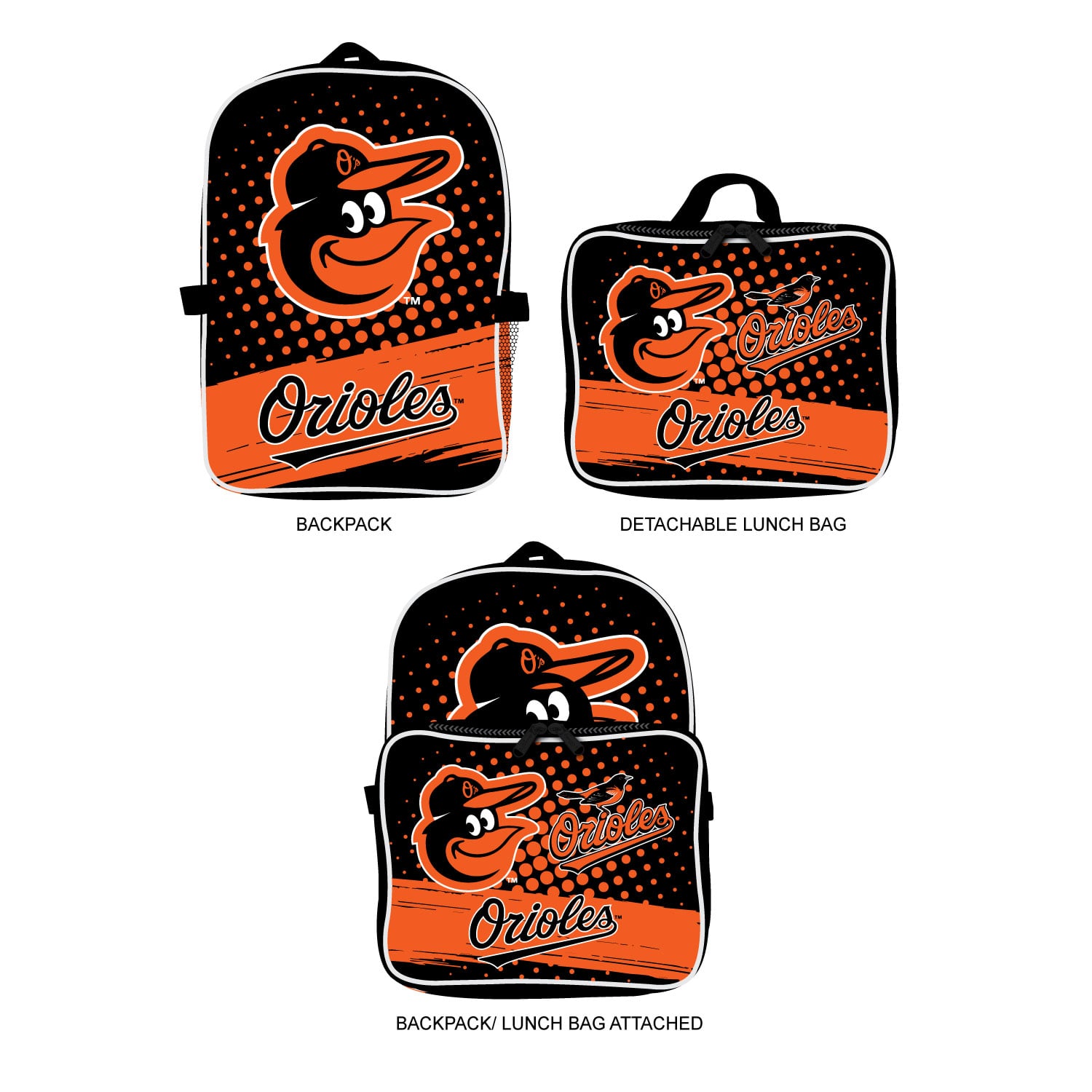 MOJO Baltimore Orioles Backpack & Lunch Box 2-Piece Set