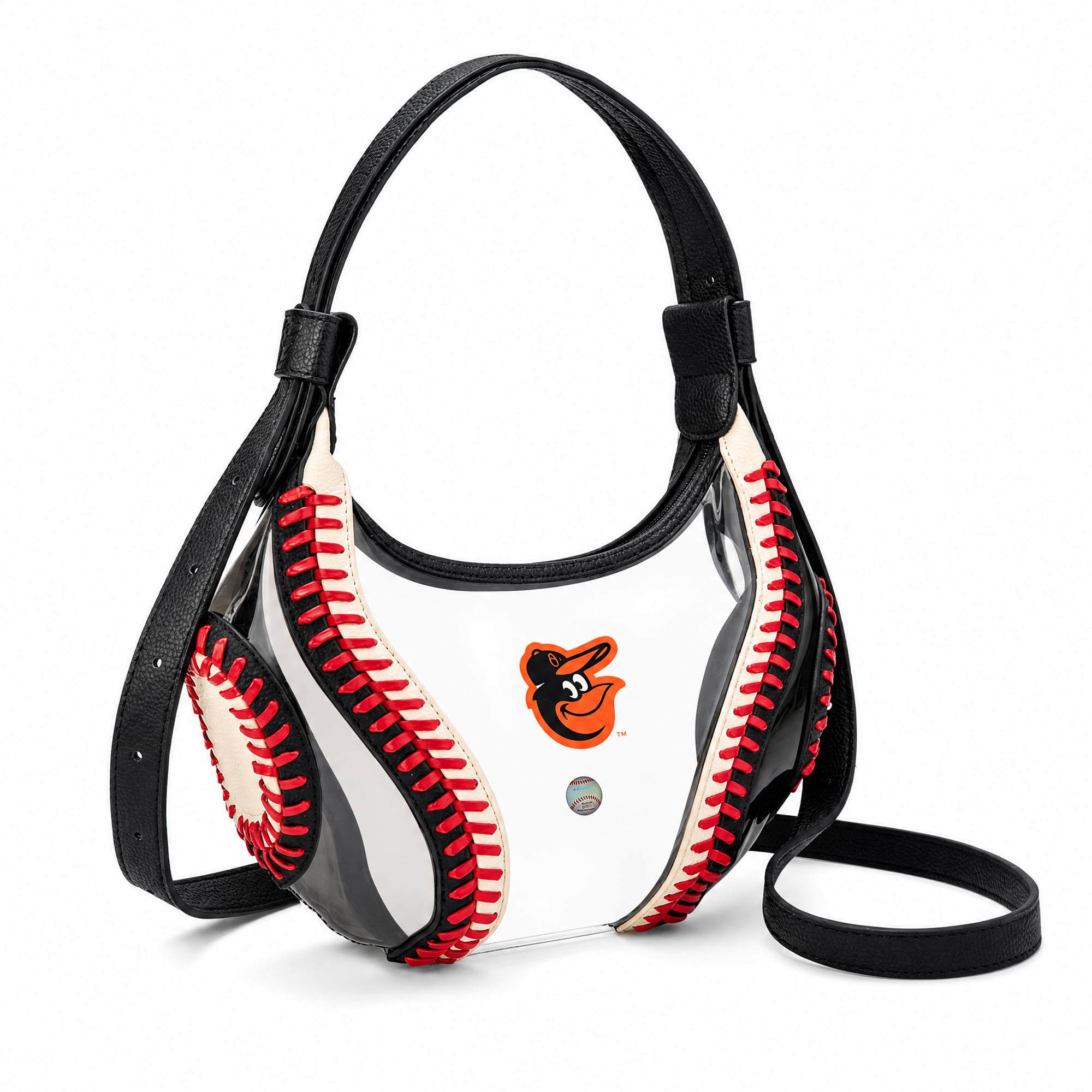 Montana West Baltimore Orioles Clear Slouchy Shoulder Bag