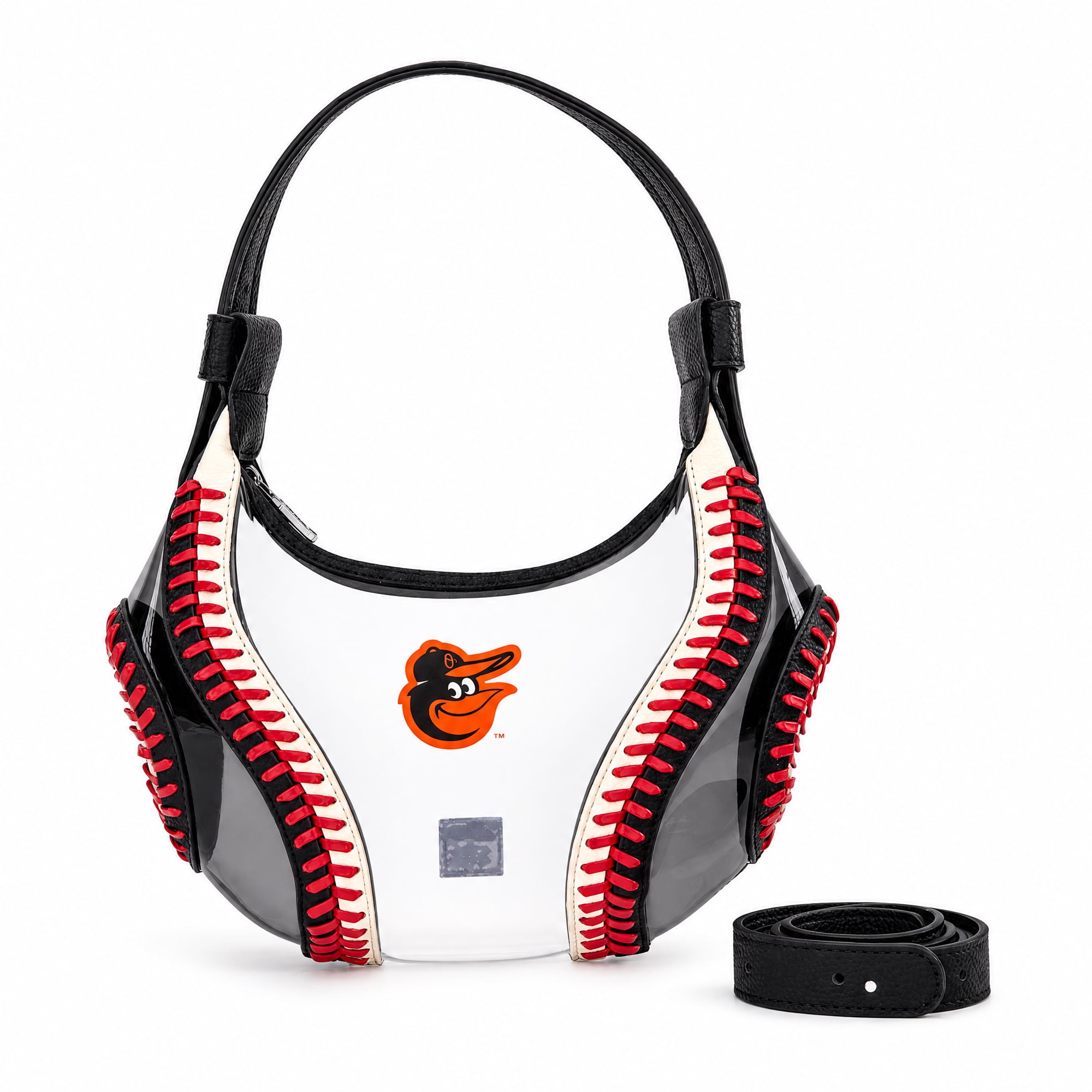 Montana West Baltimore Orioles Clear Slouchy Shoulder Bag