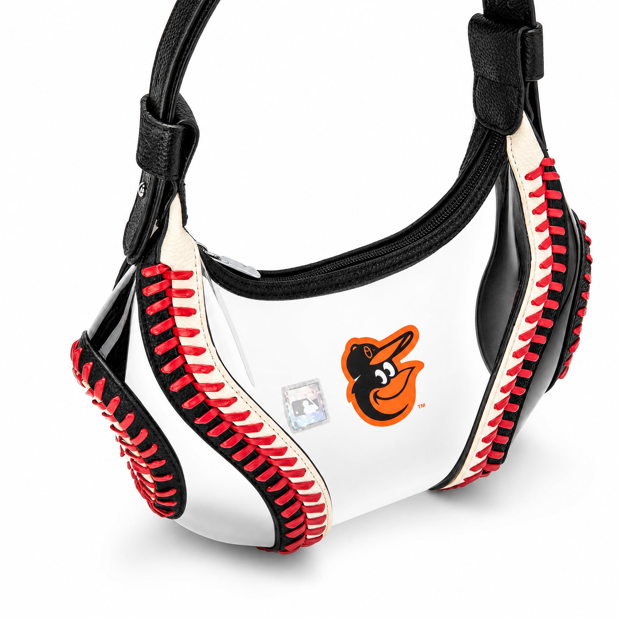 Montana West Baltimore Orioles Clear Slouchy Shoulder Bag