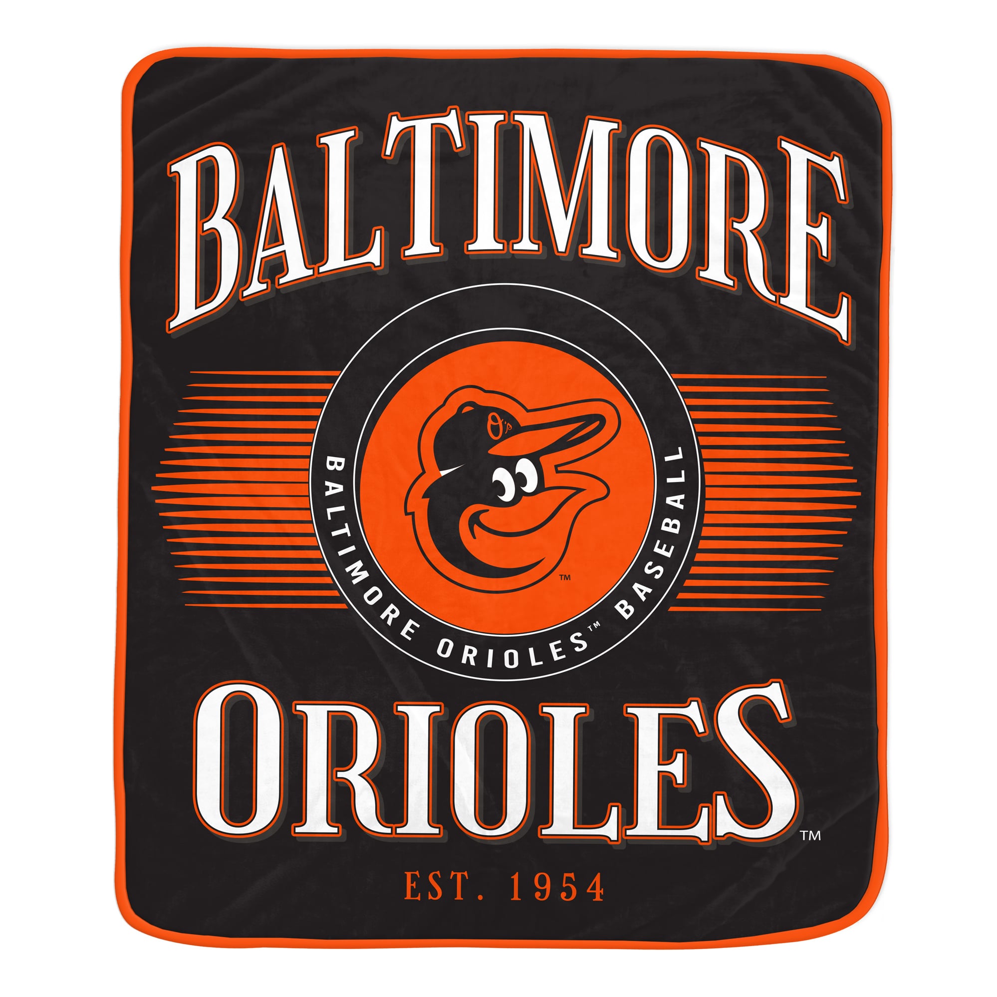 Couverture Pegasus Baltimore Orioles Spotlight Arch 60" x 70" ultra douce