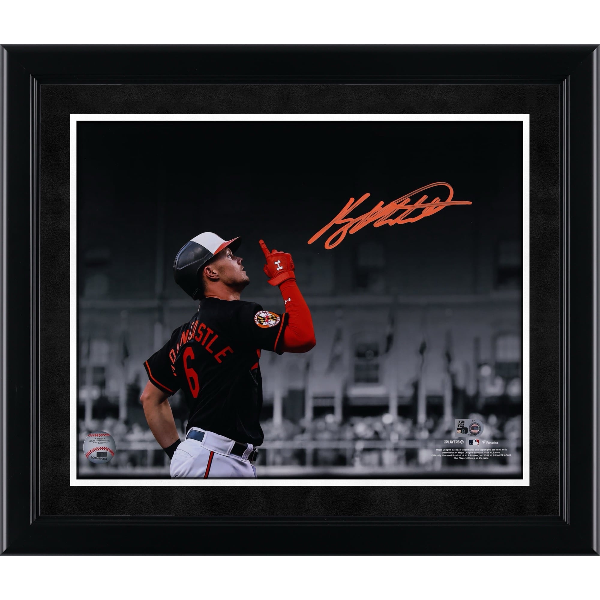 Ryan Mountcastle Baltimore Orioles Autographed 11" x 14" Spotlight Celebration Photograph