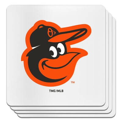 Baltimore Orioles The Memory Company Square Ceramic Coaster Set