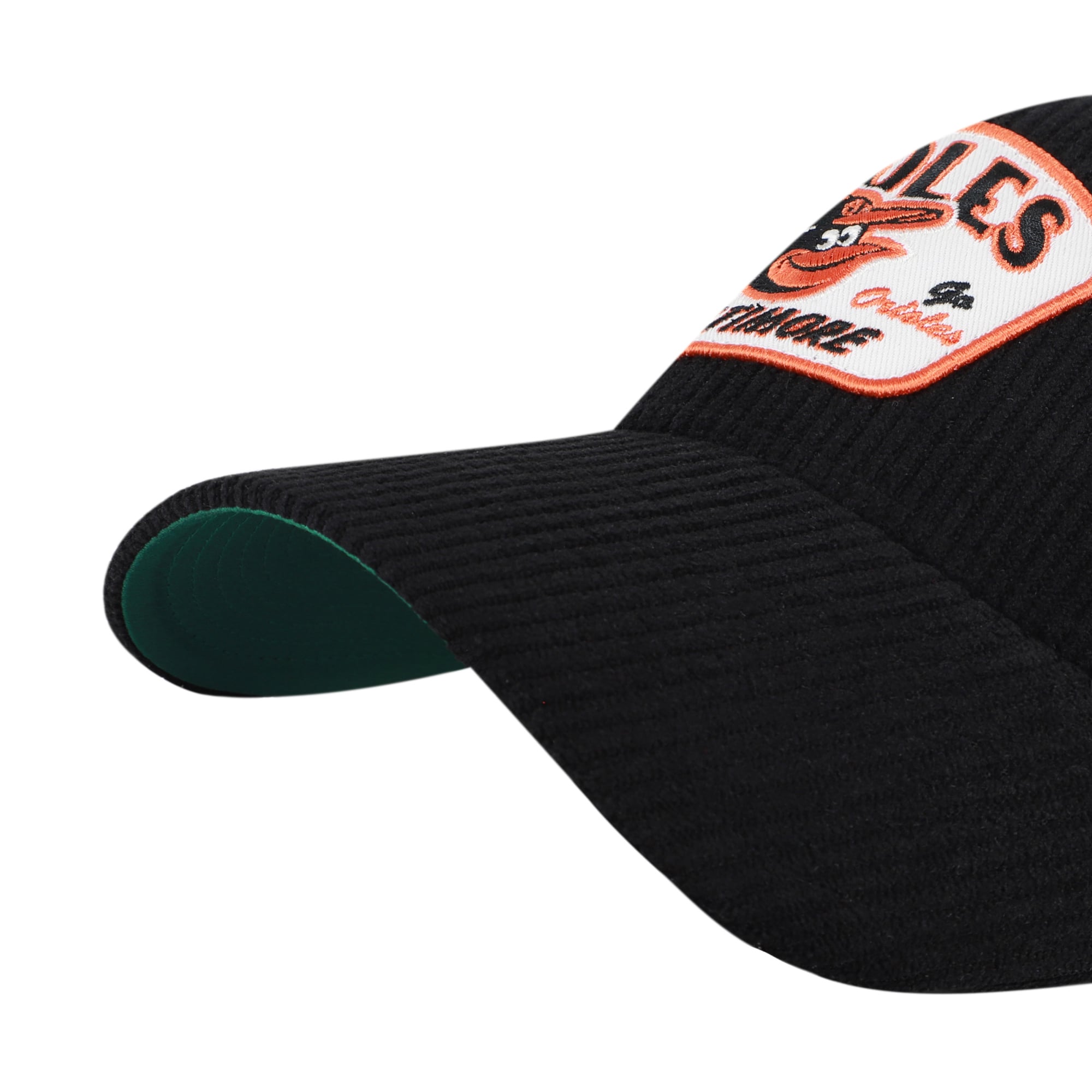 Casquette unisexe ajustable '47 Black Baltimore Orioles Accordia en velours côtelé MVP