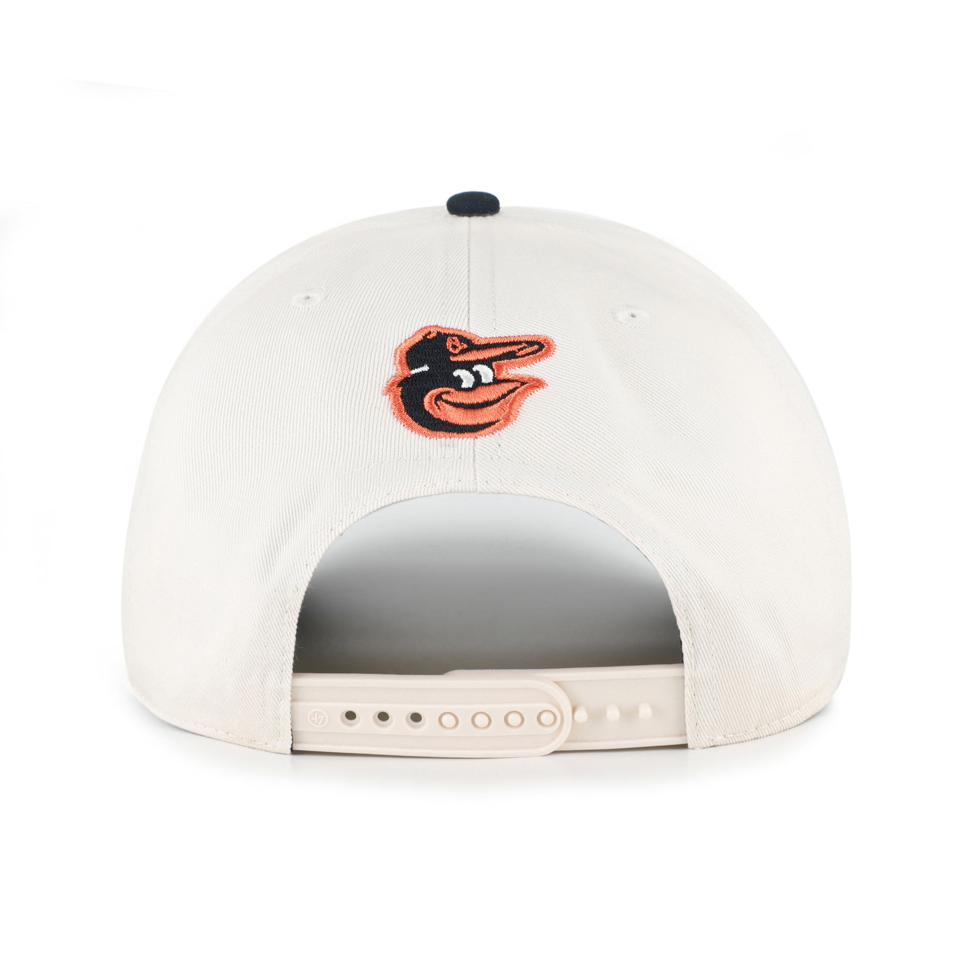 Casquette unisexe '47 naturelle/noire Baltimore Orioles Rope Script Hitch ajustable