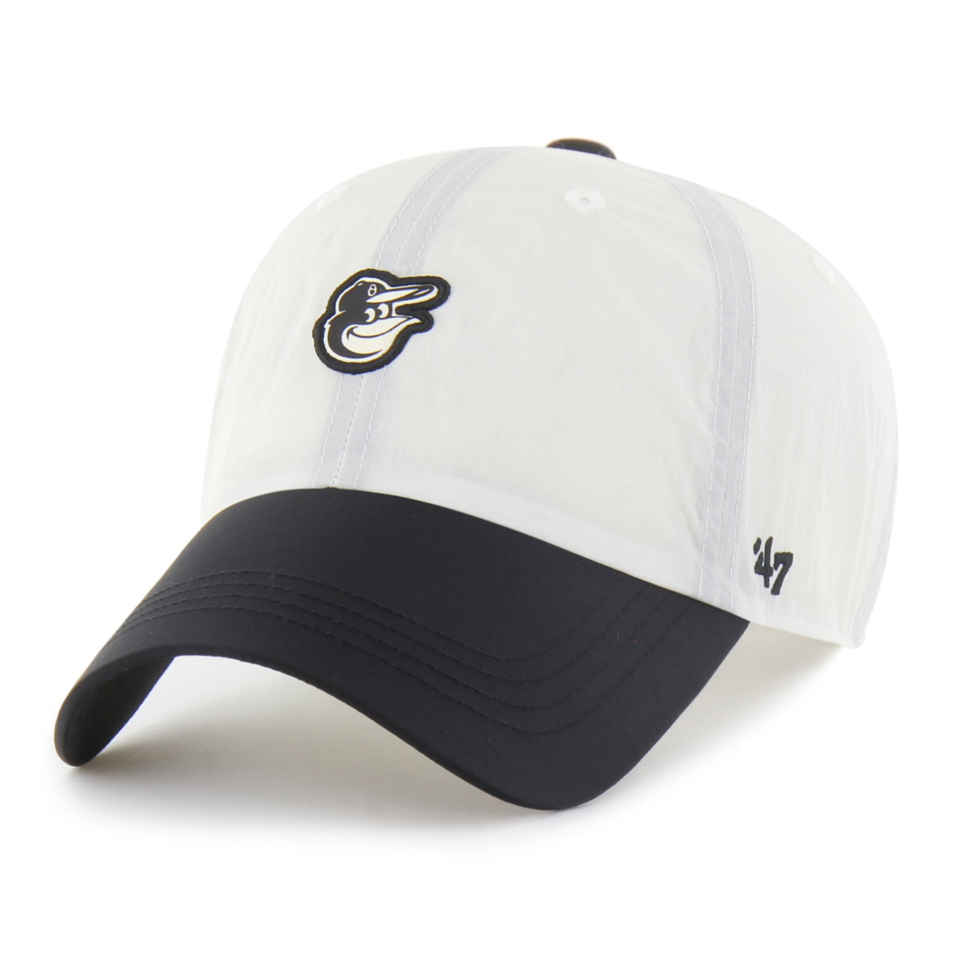 Casquette unisexe ajustable '47 Baltimore Orioles blanche/noire Modernia Clean Up