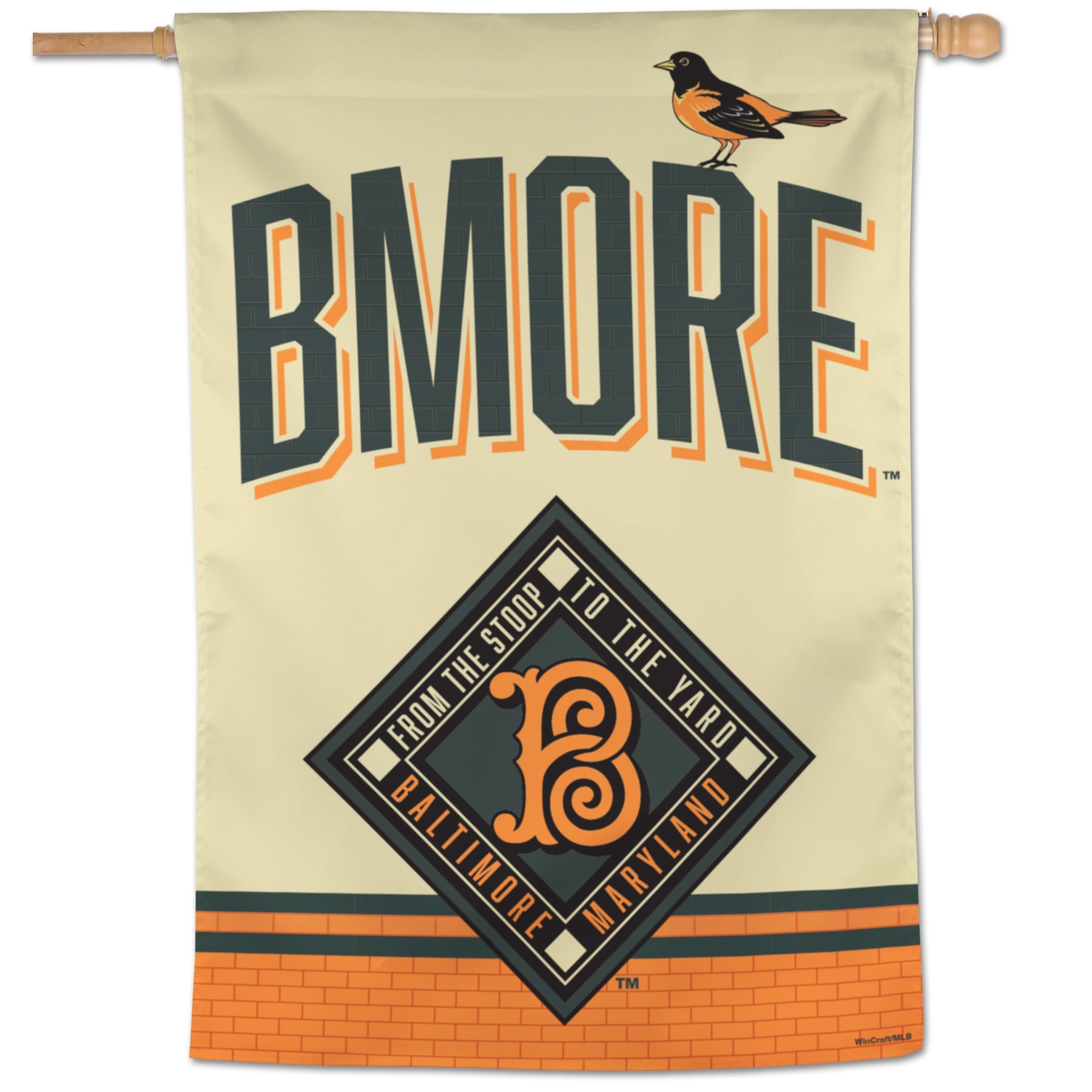 WinCraft Baltimore Orioles 2026 City Connect Single-Sided 28" x 40" Vertical Banner