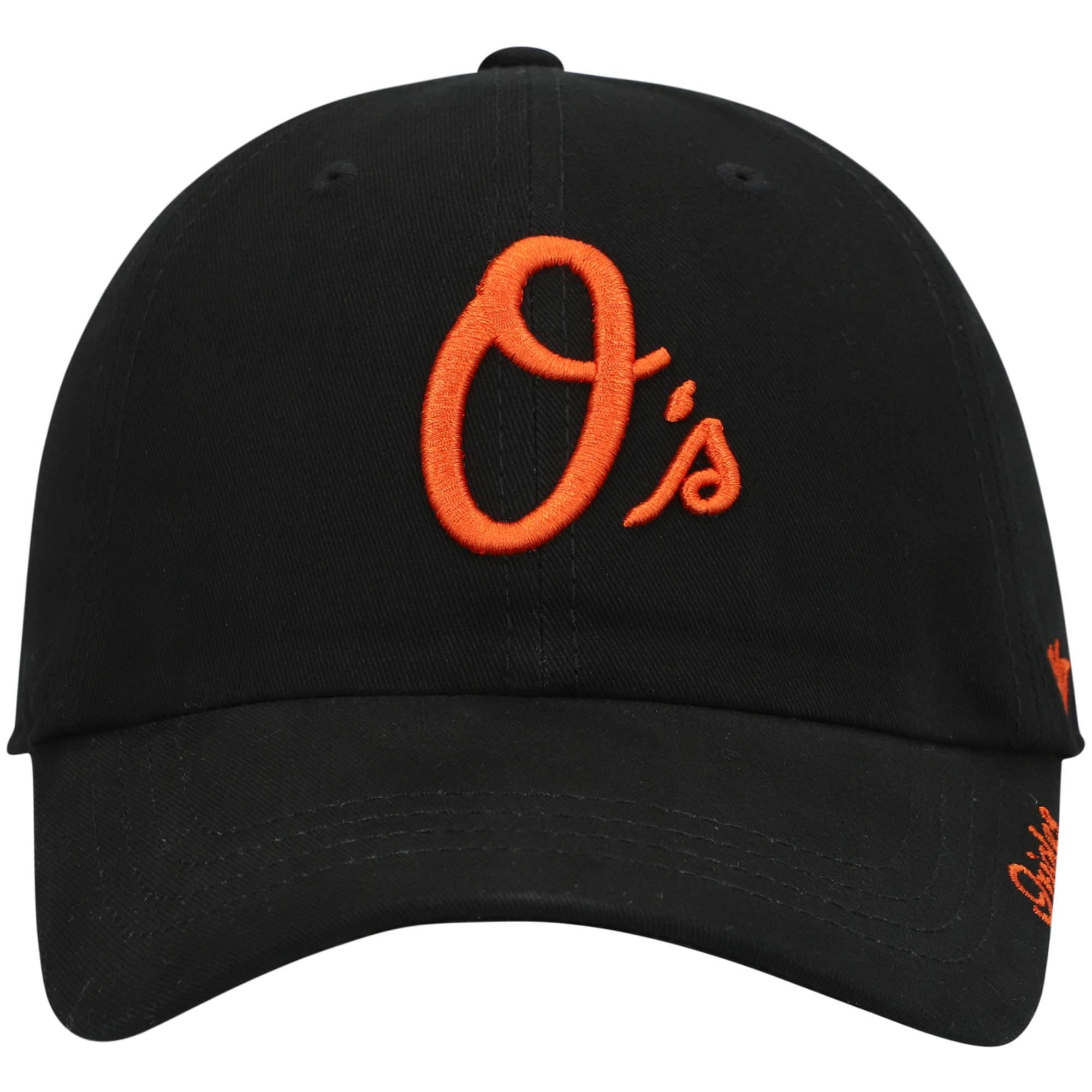 Women's '47 Black Baltimore Orioles Team Miata Clean Up Adjustable Hat