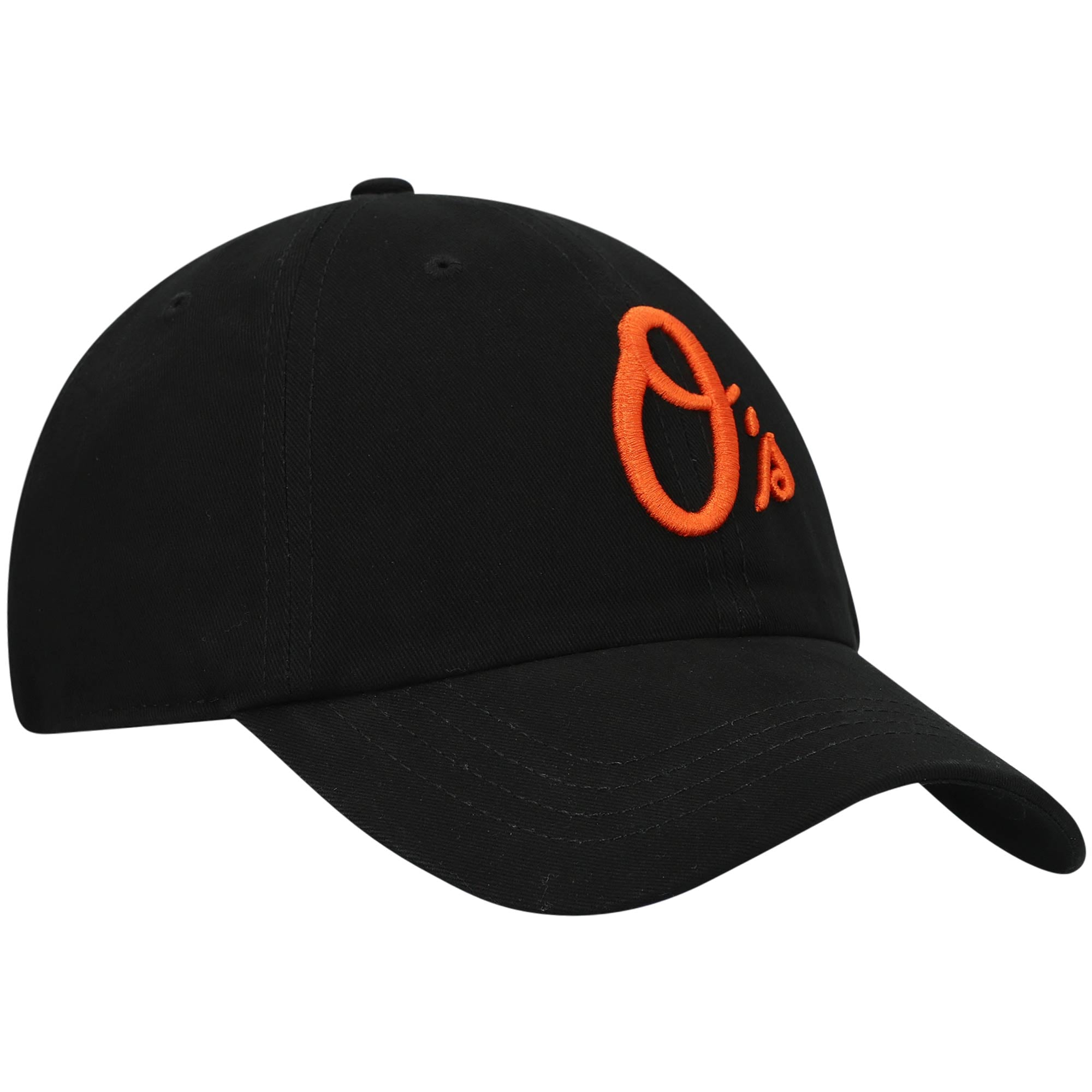 Women's '47 Black Baltimore Orioles Team Miata Clean Up Adjustable Hat