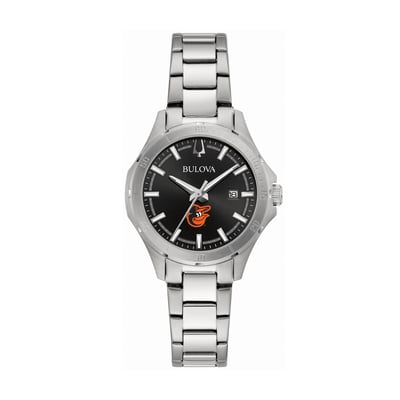 Baltimore Orioles Bulova Women's Stainless Steel Classic Sport Watch