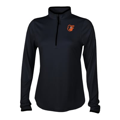 Baltimore Orioles Columbia Women's Fairway Breeze Quarter-Zip Pullover - Black