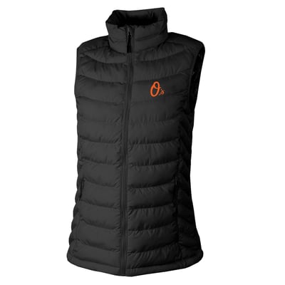 Baltimore Orioles Columbia Women's  Powder Lite II Omni-Heat Reflective Full-Zip Vest - Black