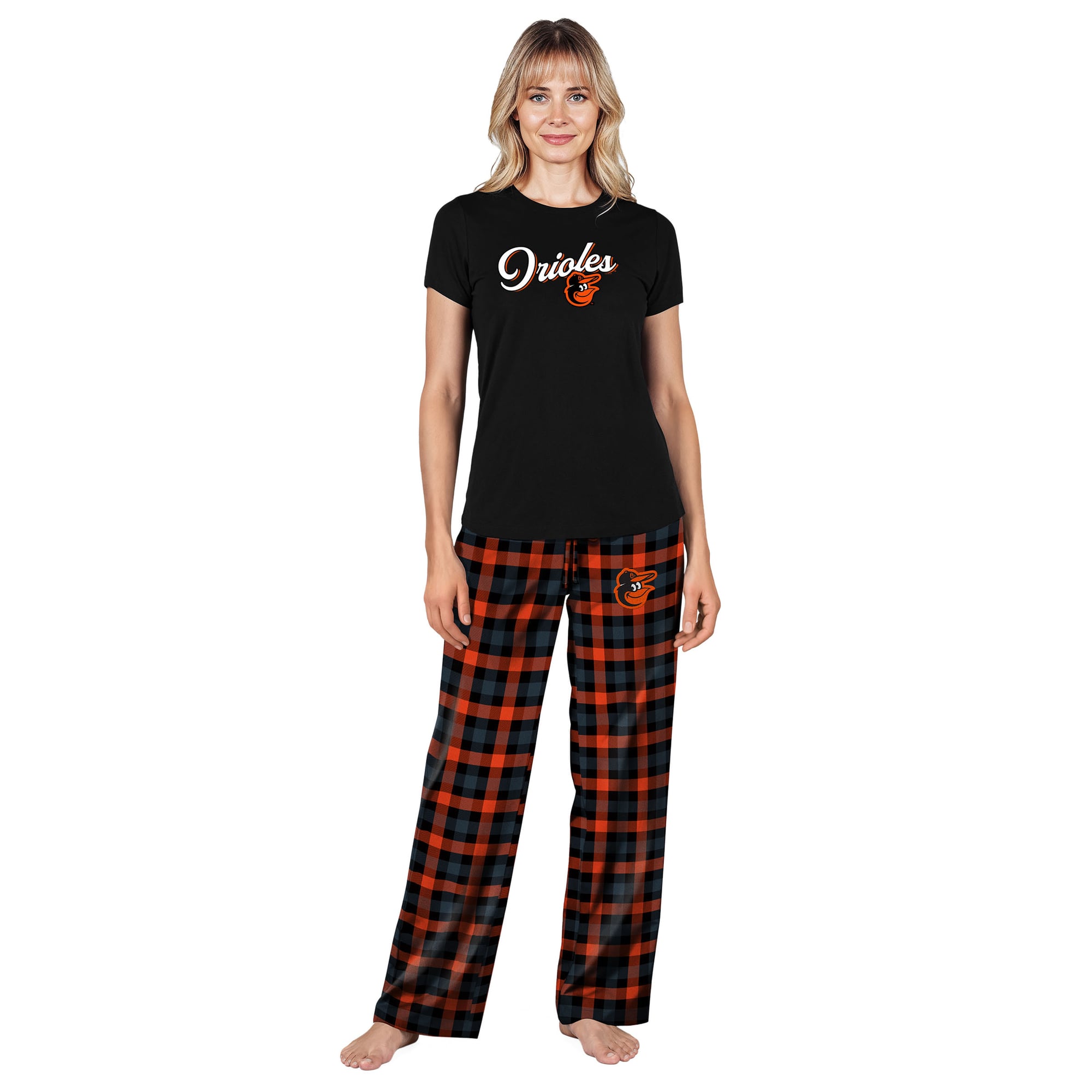 Ensemble de nuit Highland noir Baltimore Orioles Concepts Sport pour femmes