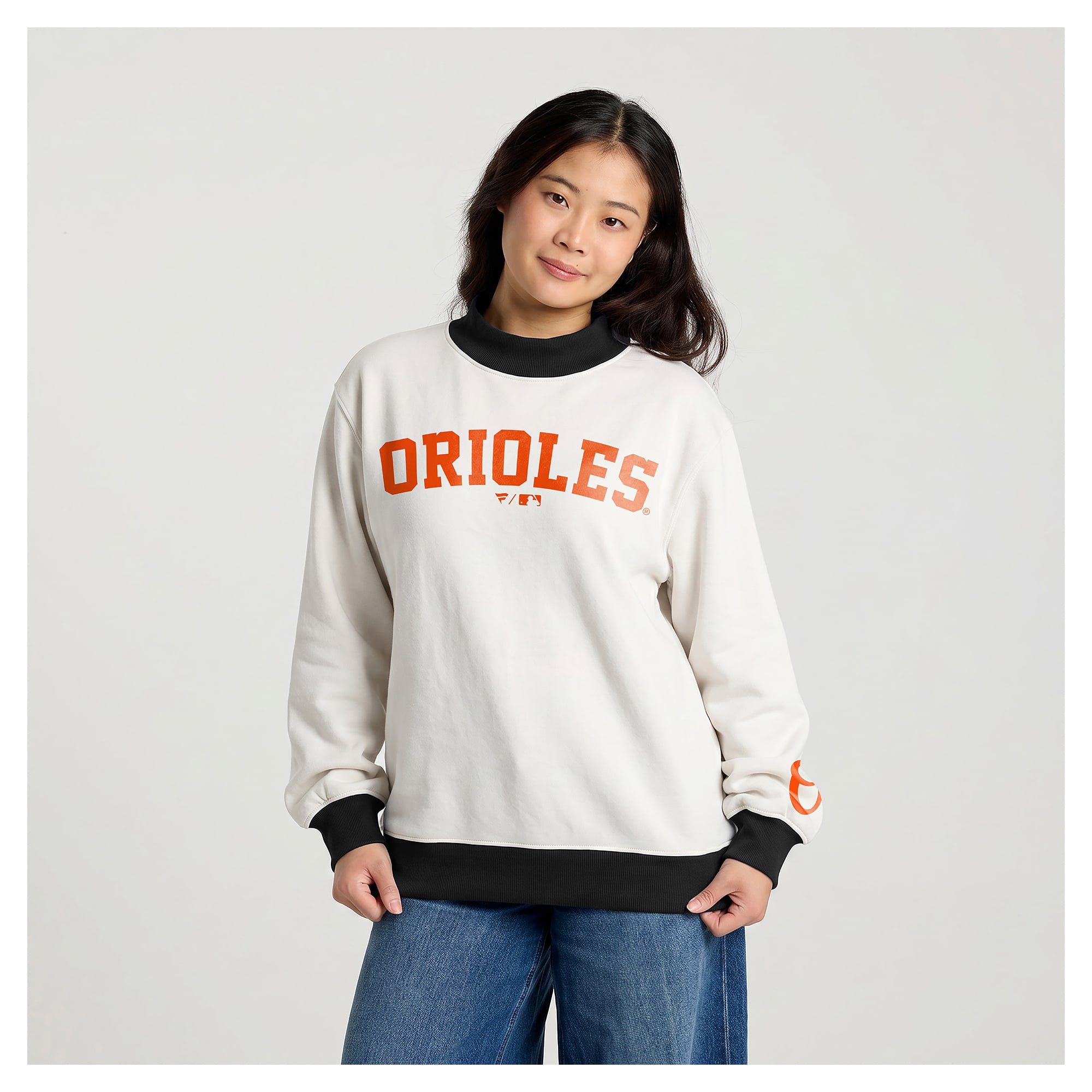 Women's Fanatics Cream Baltimore Orioles Sweatshirt