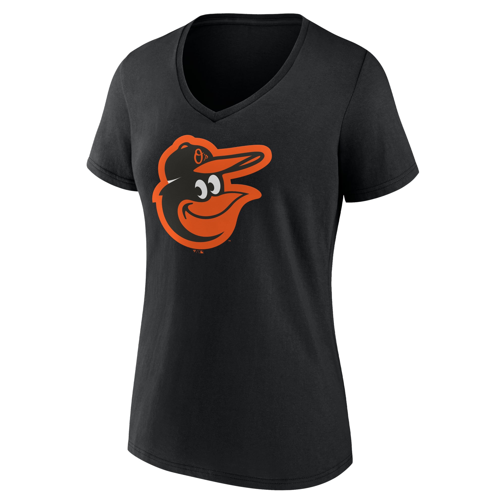 Women's Logo Athletic  Black Baltimore Orioles Official V-Neck T-Shirt