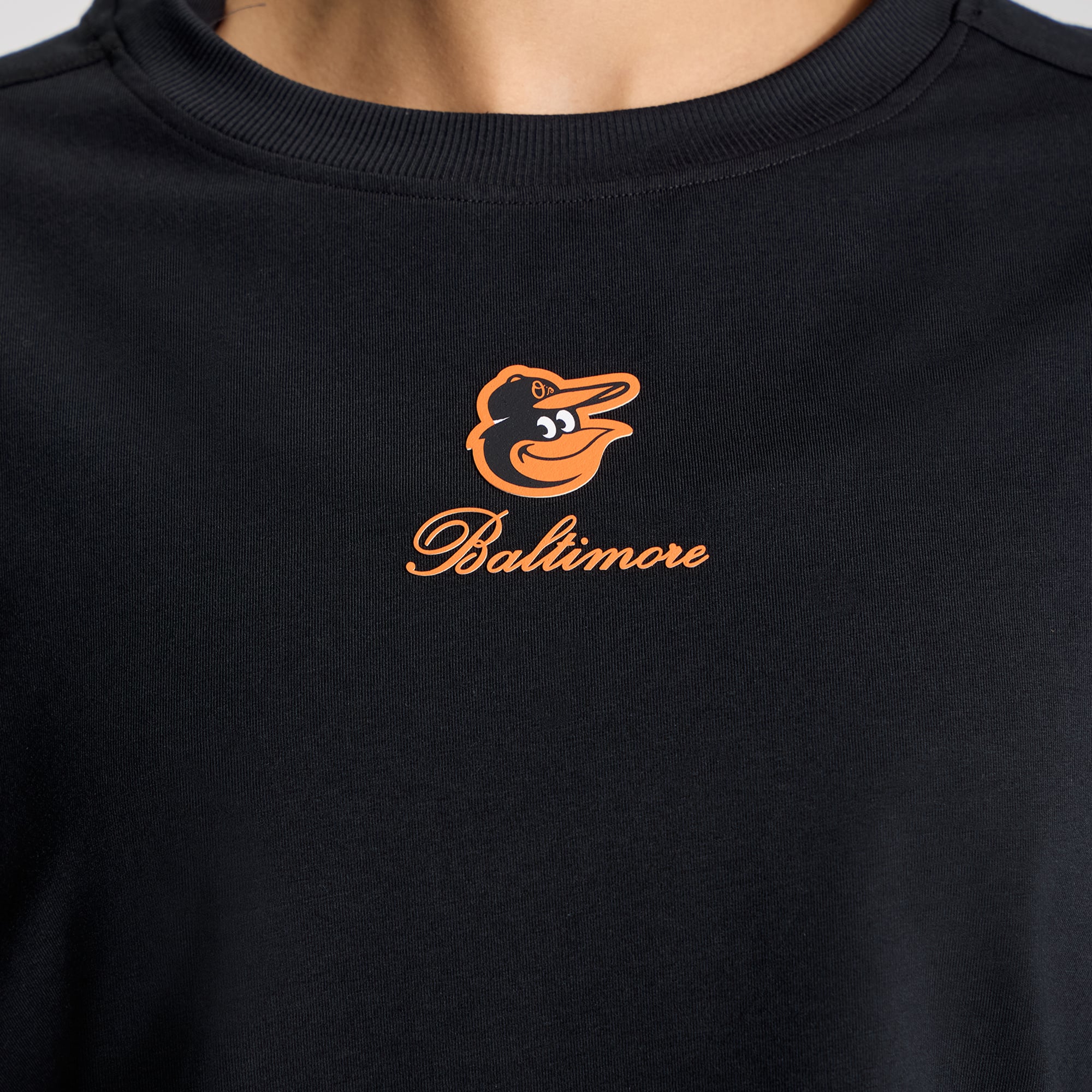 T-shirt court en coton biologique All Yours noir Baltimore Orioles pour femme de lululemon