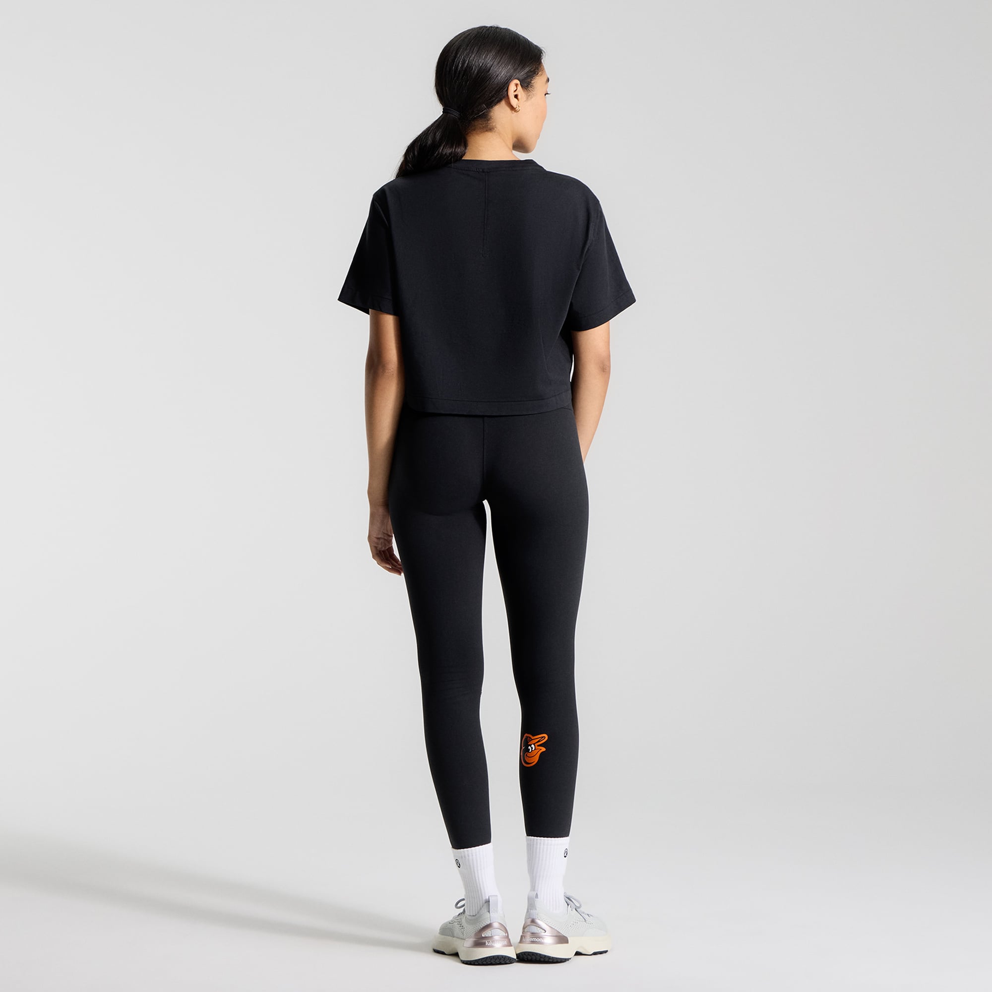 T-shirt court en coton biologique All Yours noir Baltimore Orioles pour femme de lululemon