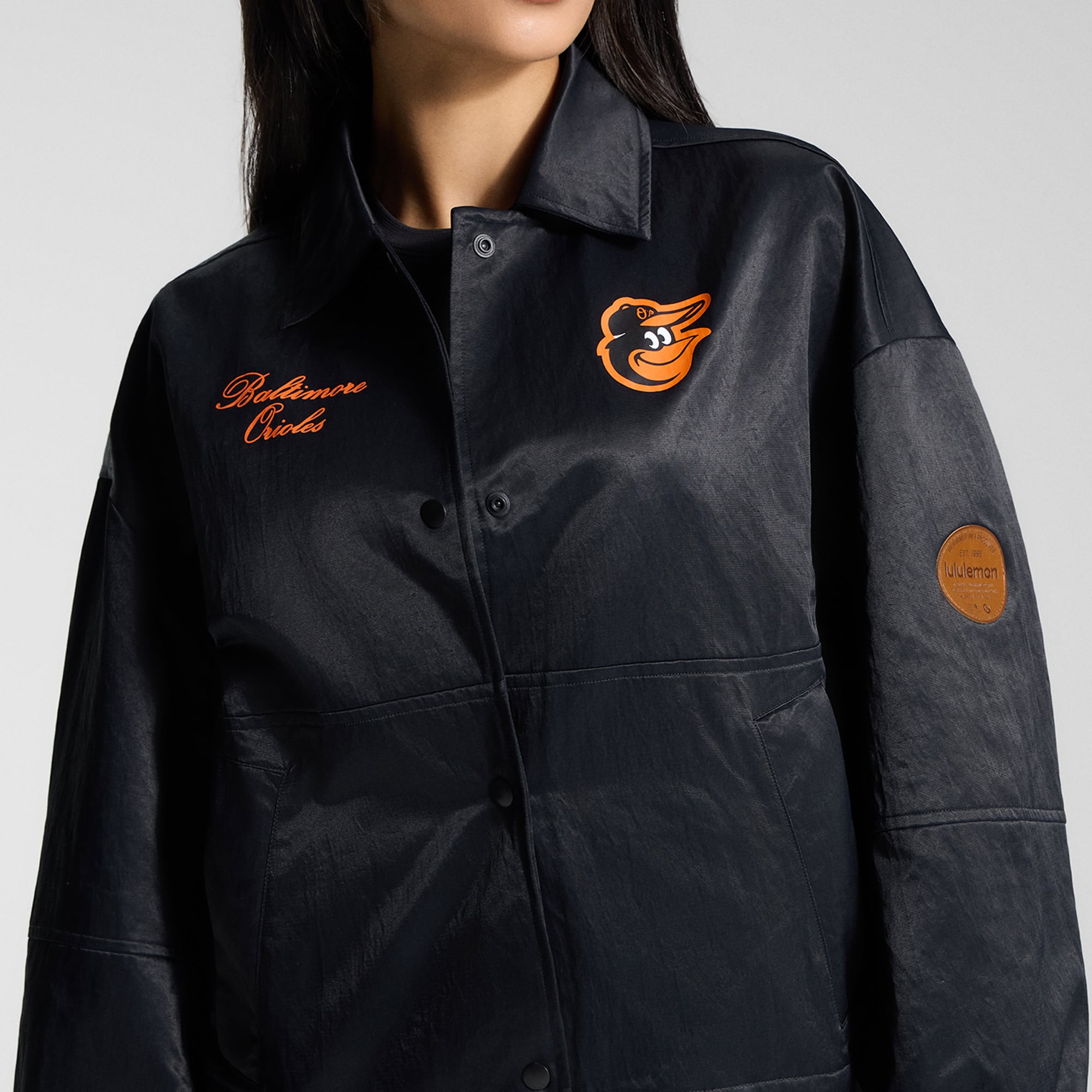 Women's lululemon Black Baltimore Orioles Coaches Jacket