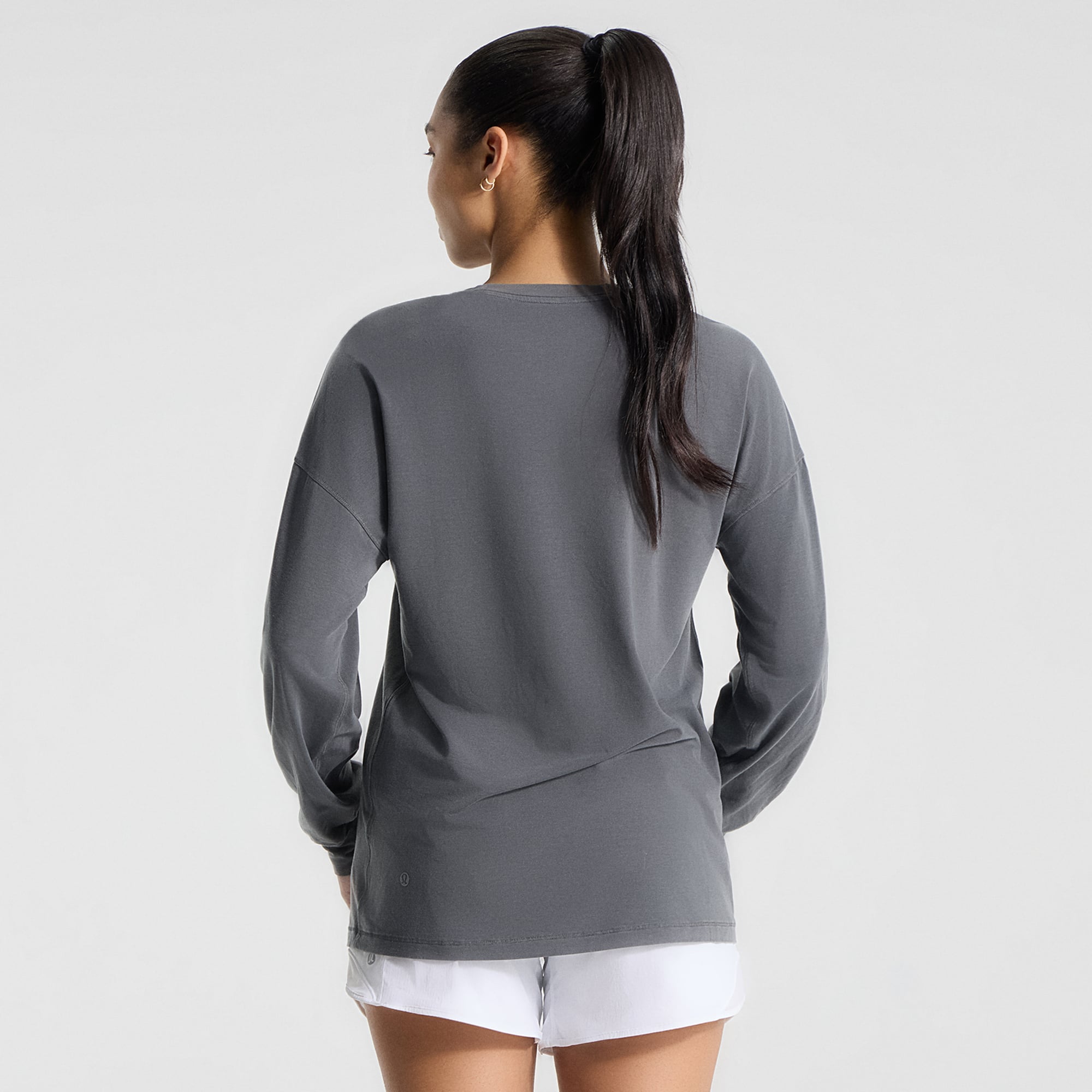 T-shirt à manches longues EasySet Relaxed-Fit gris Baltimore Orioles de lululemon pour femme