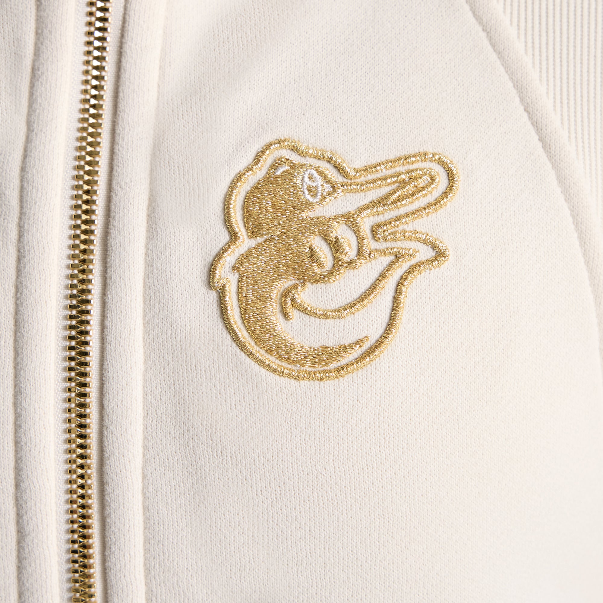 Sweat à capuche oversize demi-zip lululemon Light Ivory Baltimore Orioles pour femme