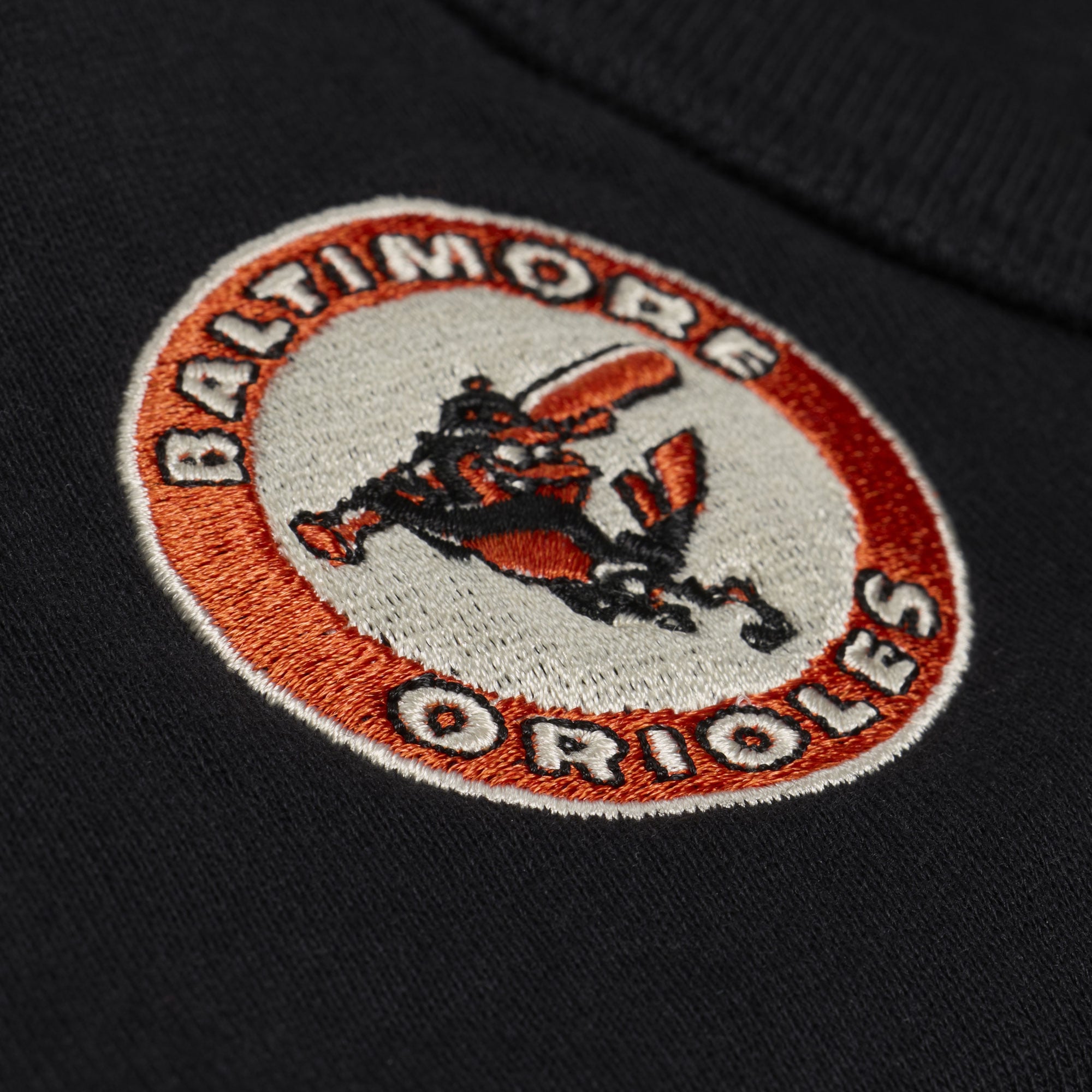 Sweat à capuche Mitchell & Ness noir pour femme, collection Cooperstown des Orioles de Baltimore, style rétro Roots