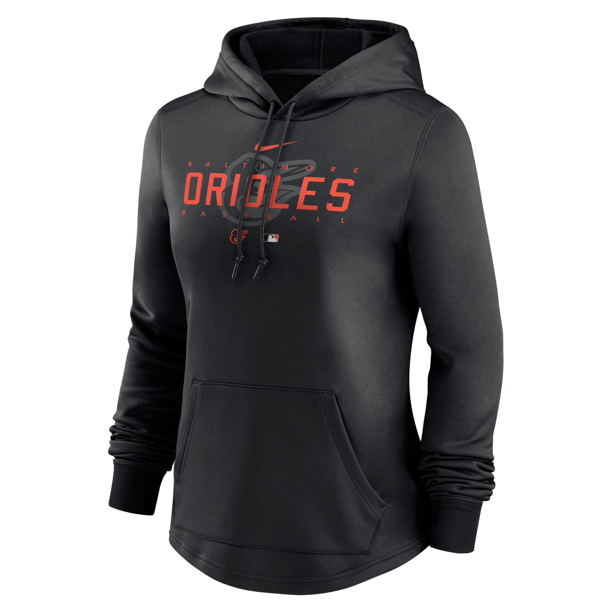 Sweat à capuche Performance d'avant-match Nike Baltimore Orioles Authentic Collection pour femme, noir