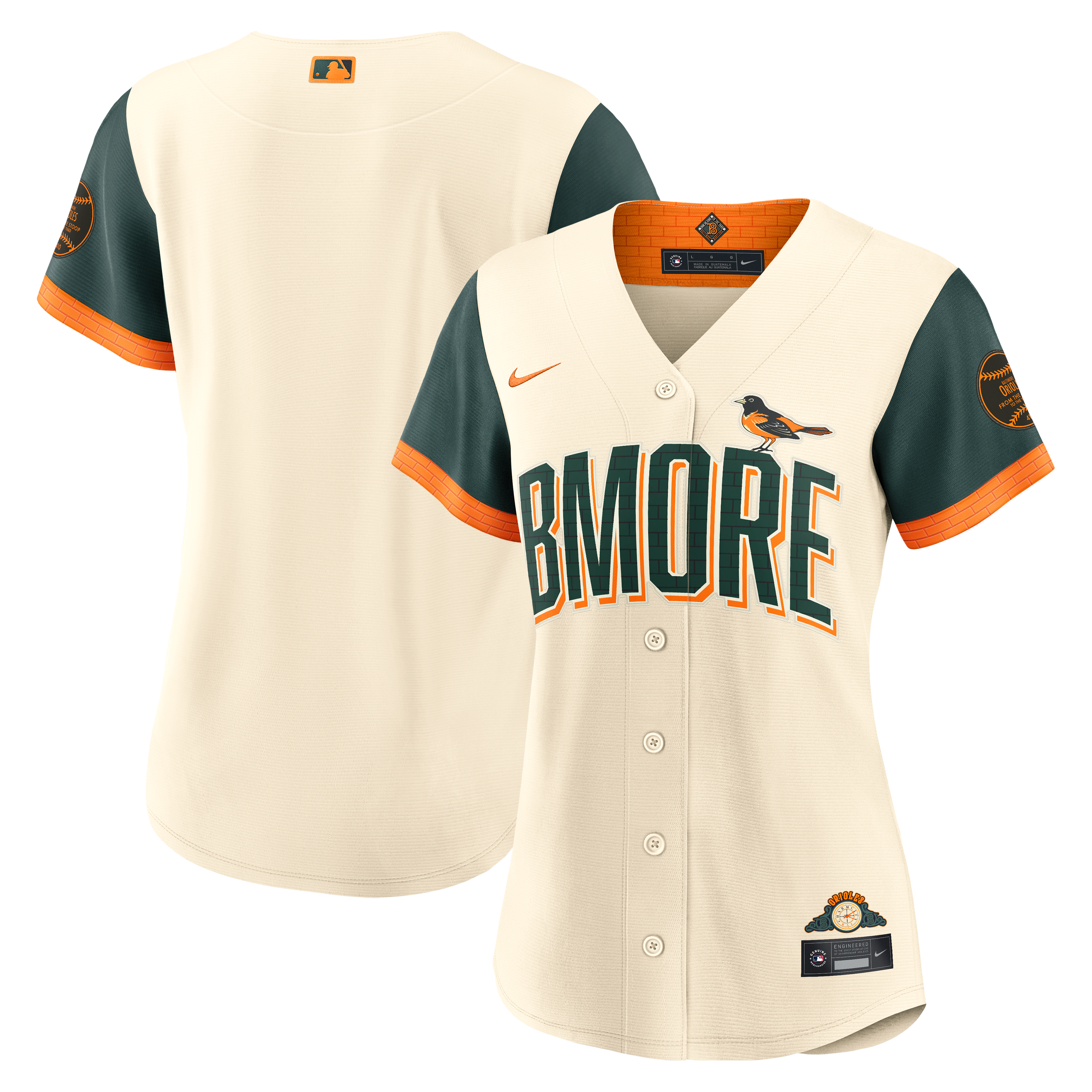 Maillot Nike crème Baltimore Orioles 2026 City Connect Stadium pour femme
