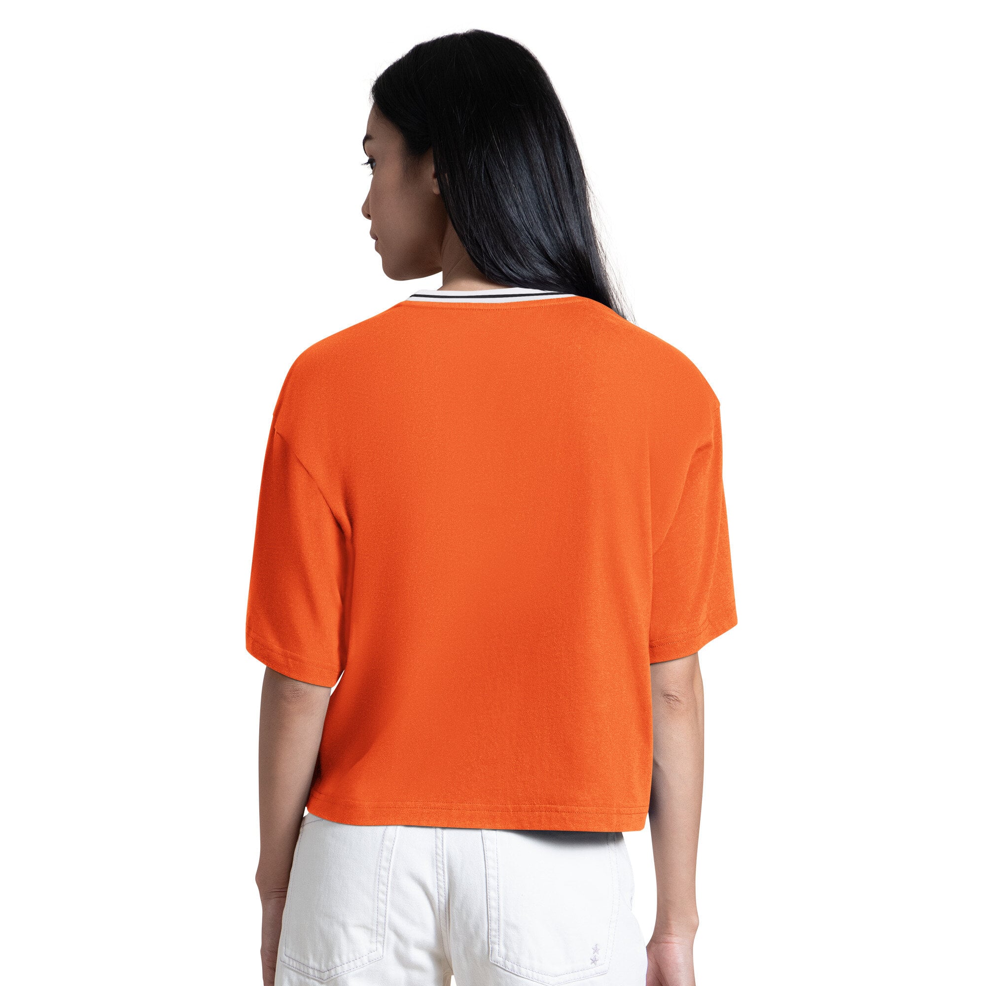 T-shirt court Starter Orange Baltimore Orioles Ace pour femmes
