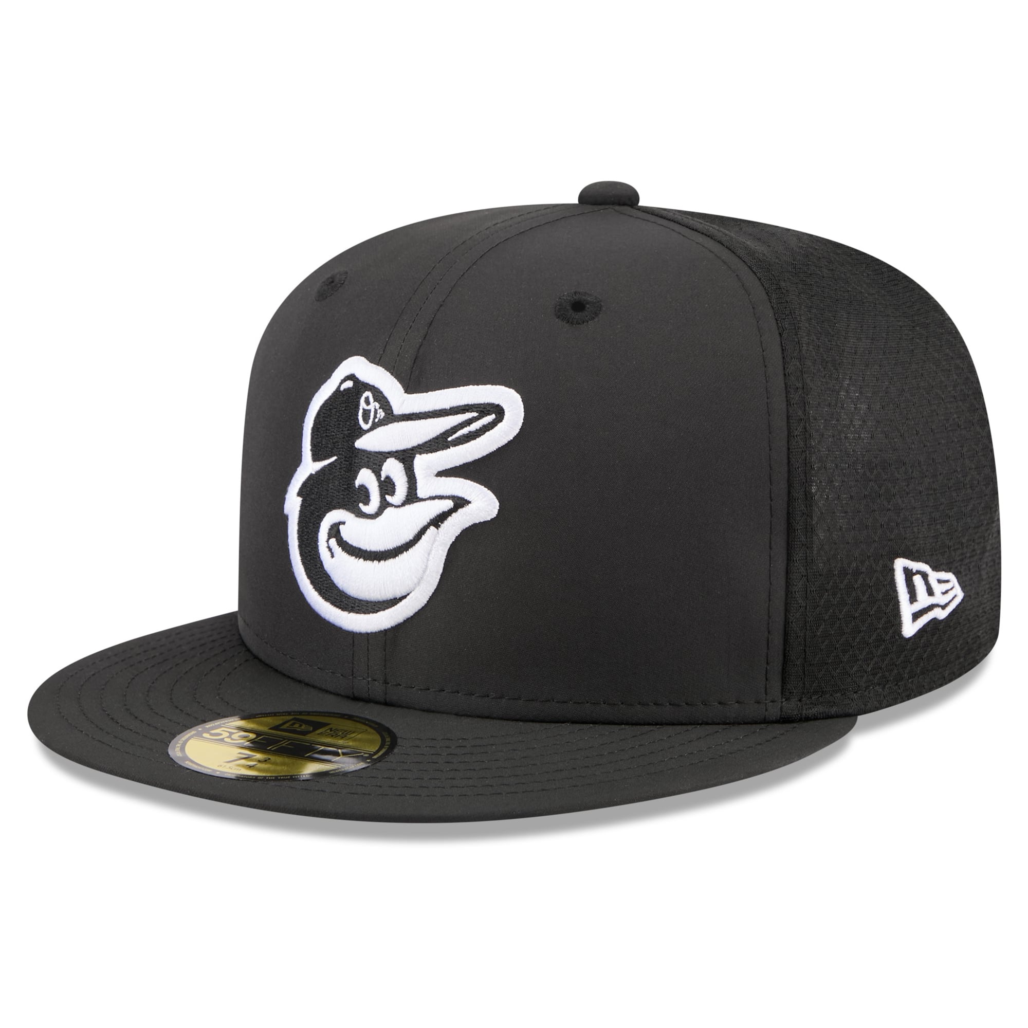 Youth New Era Black Baltimore Orioles Batting Practice 59FIFTY Fitted Hat