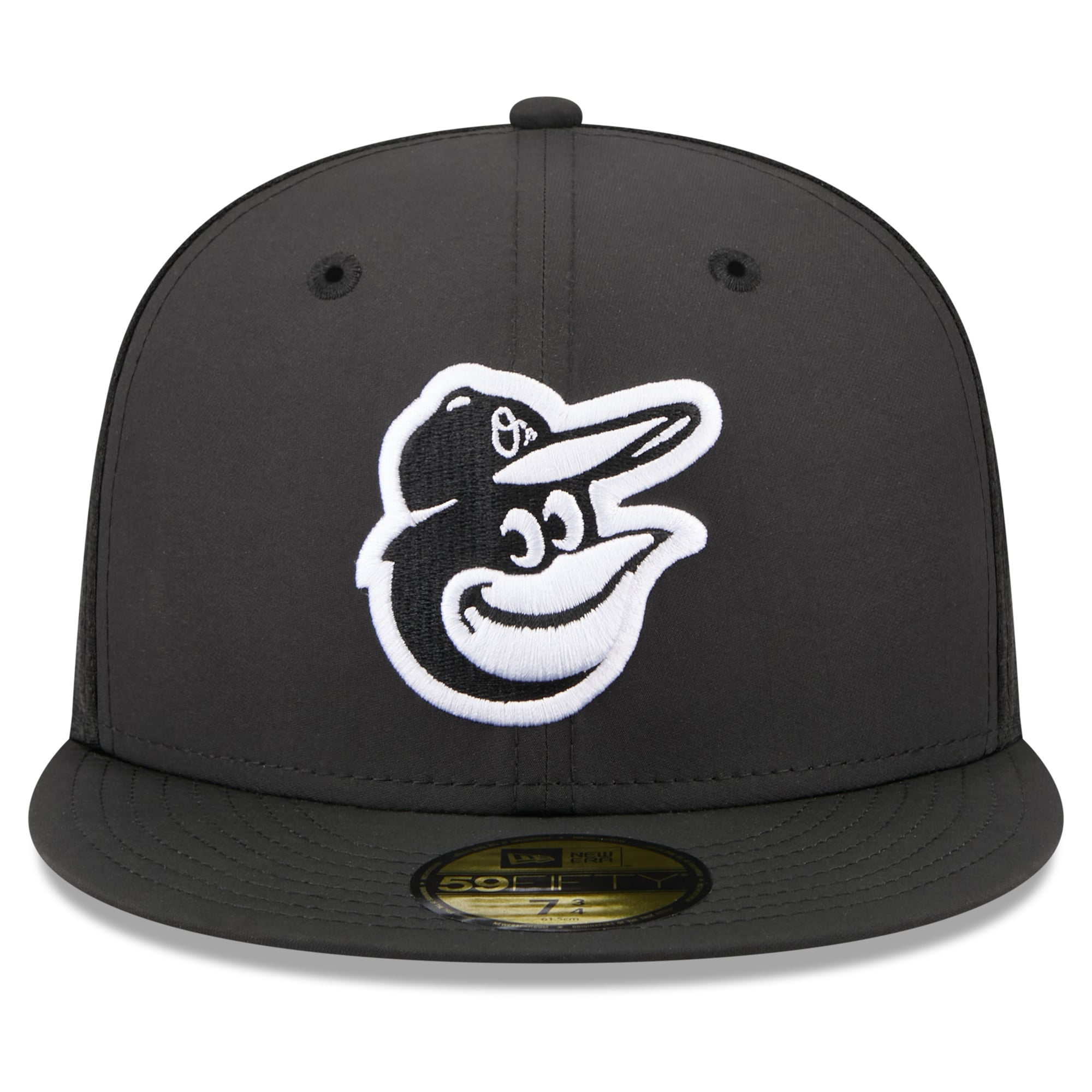 Youth New Era Black Baltimore Orioles Batting Practice 59FIFTY Fitted Hat