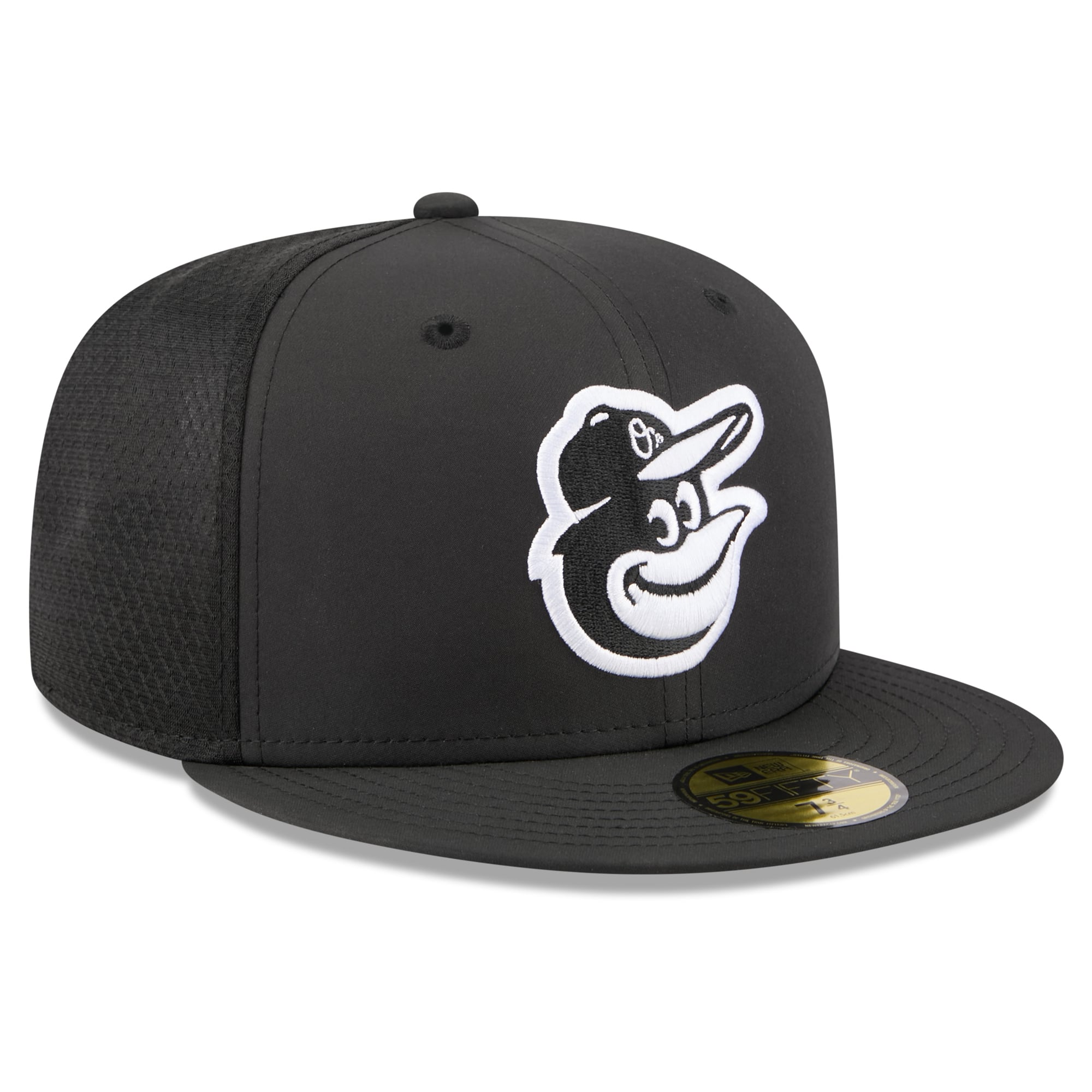 Youth New Era Black Baltimore Orioles Batting Practice 59FIFTY Fitted Hat