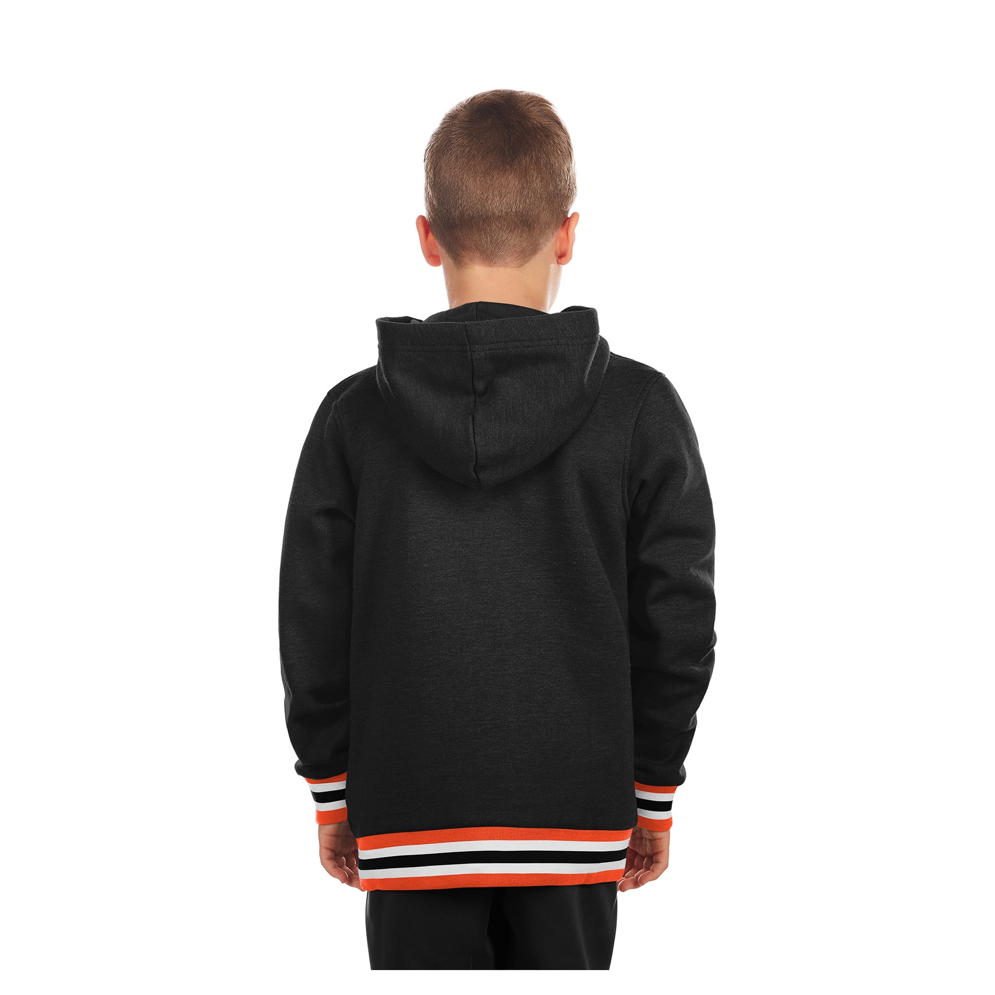 Youth New Era Black Baltimore Orioles Knit Trim Pullover Hoodie