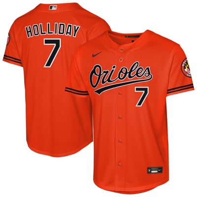 Jackson Holliday Baltimore Orioles Nike Youth Alternate Stadium Jersey - Orange