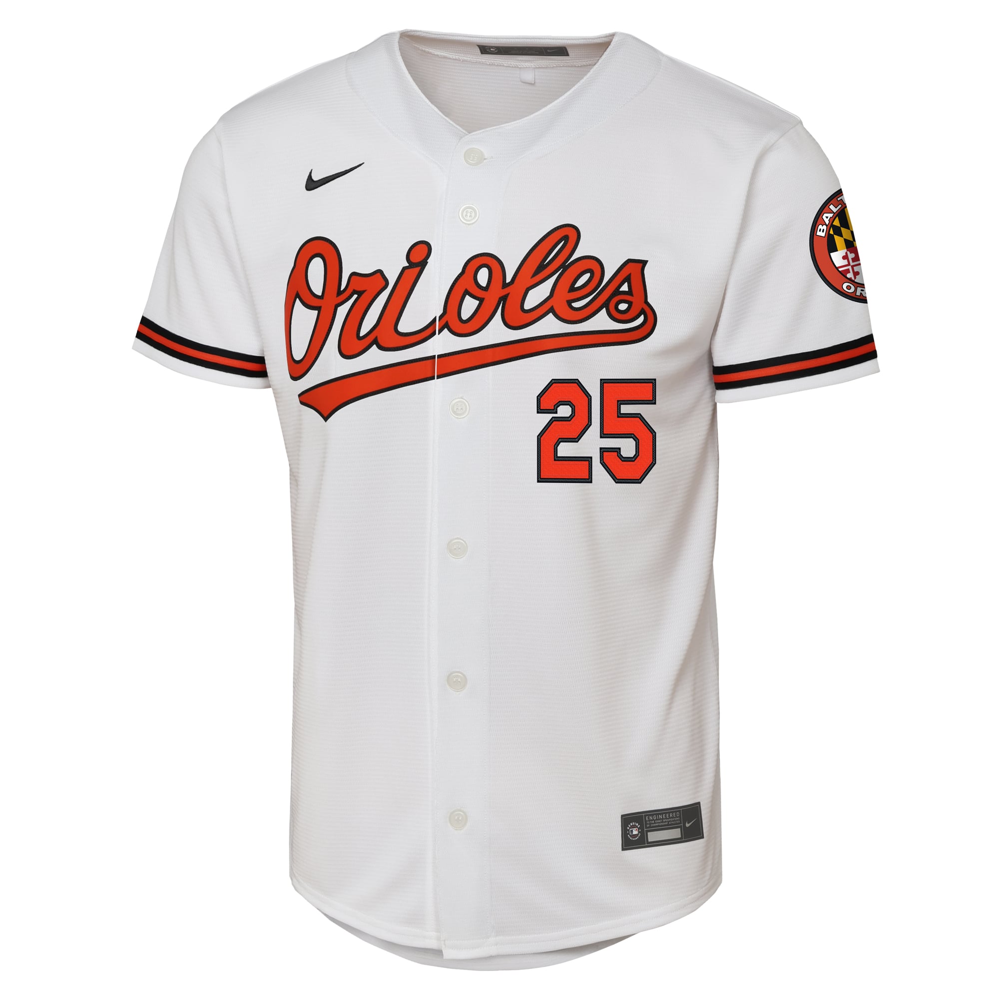 Maillot domicile Nike Pete Alonso blanc Baltimore Orioles pour enfant, édition limitée