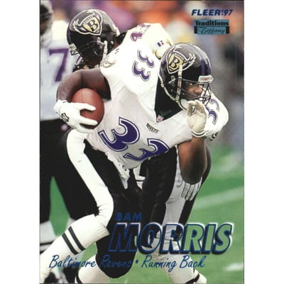 1997 Fleer Tiffany Blue #291 Byron Bam Morris