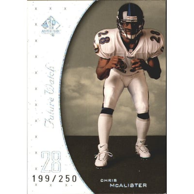 1999 SP Authentic Excitement #117 Chris McAlister