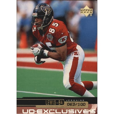 1999 Upper Deck Exclusives 100 #21 Jermaine Lewis