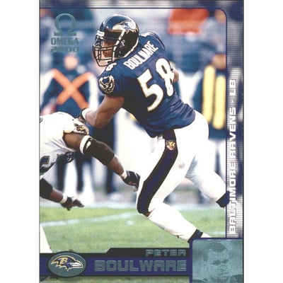 2000 Pacific Omega Platinum Blue #12 Peter Boulware