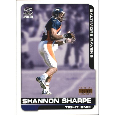 2000 Paramount HoloSilver #21 Shannon Sharpe