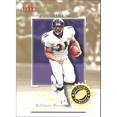 2001 Fleer Authority Prominence 125 #19 Jamal Lewis