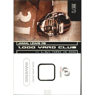 2001 Fleer Legacy 1000 Yard Club Jerseys #JL Jamal Lewis