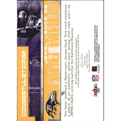 2001 Hot Prospects Scoring King Jerseys #31 Jamal Lewis SP
