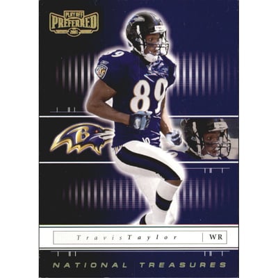 2001 Playoff Preferred National Treasures Gold #3 Travis Taylor