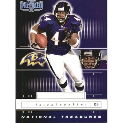 2001 Playoff Preferred National Treasures Silver #121 Jason Brookins