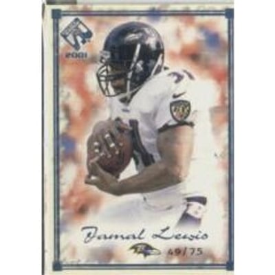 2001 Private Stock Blue Framed #8 Jamal Lewis